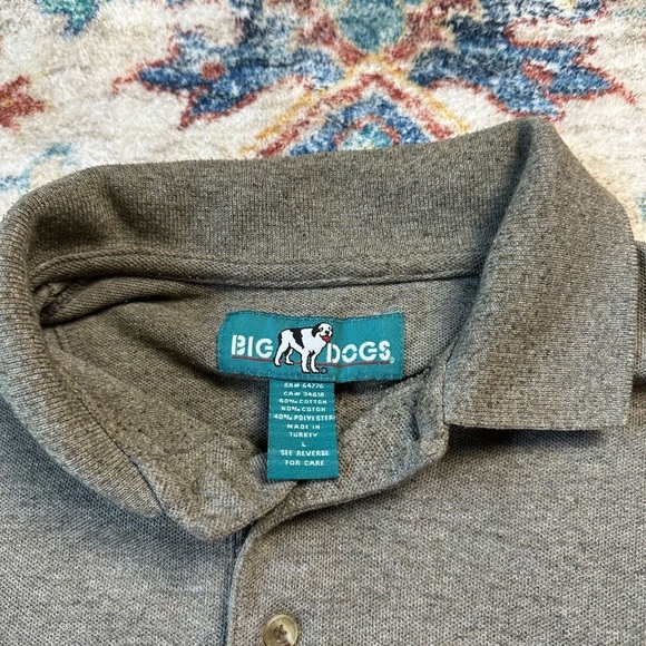 Vintage Big Dogs Logo Polo Shirt Large - Picture 3 of 4